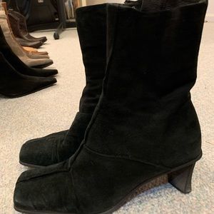 Black Suede Boots